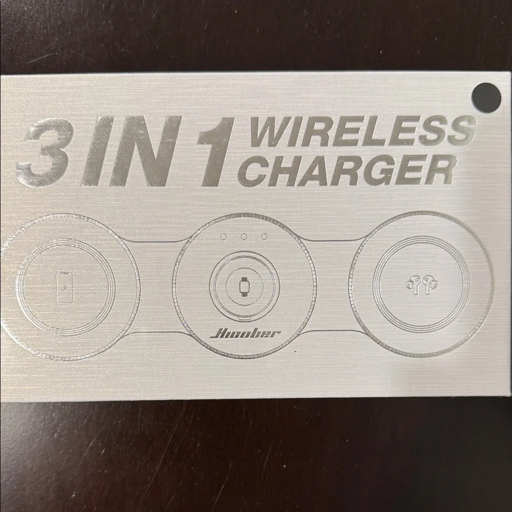 Silver 3-in-1 Wireless Charger